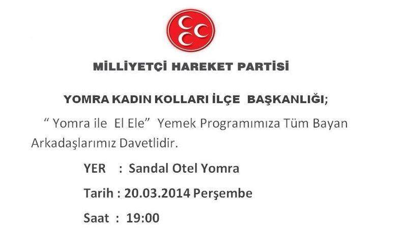 MHP YOMRA LE KADIN KOLLARI BAKANLIINDAN DUYURU