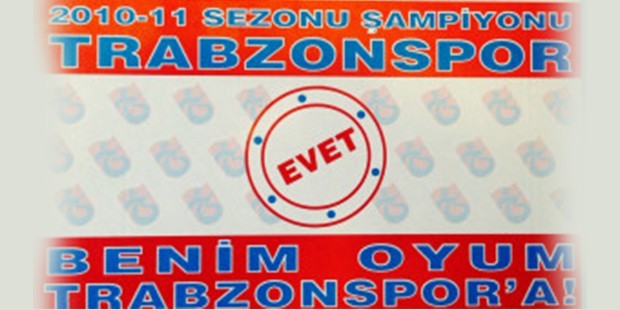 Trabzonspor taraftarlarndan `bo oy` kampany