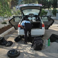 Suriye plakal otomobilde bomba dzenei bulu